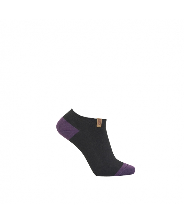 IZ Sock Copenhagen 6pak bambus ankelstrømpe med forskellige farvet hæl og tå til børn billede 4