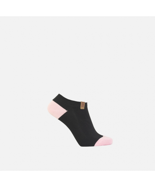 IZ Sock Copenhagen 6pak bambus ankelstrømpe med forskellige farvet hæl og tå til børn billede 5
