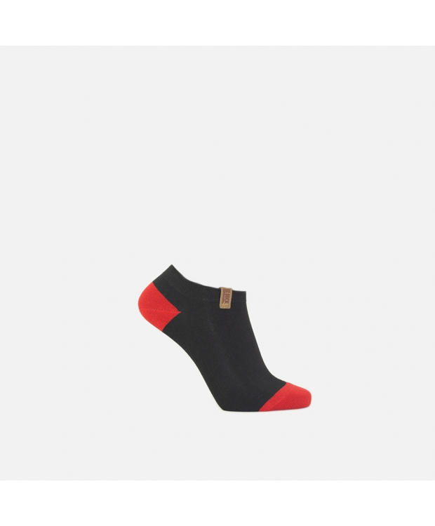 IZ Sock Copenhagen 6pak bambus ankelstrømpe med forskellige farvet hæl og tå til børn billede 7