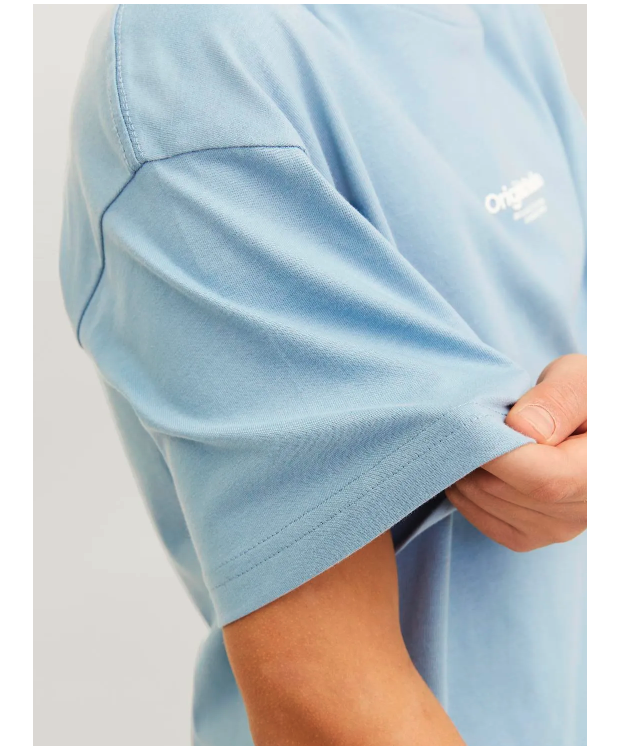 Jack & Jones T-shirt Crew-Neck i Mounatin Spring til drenge billede 4