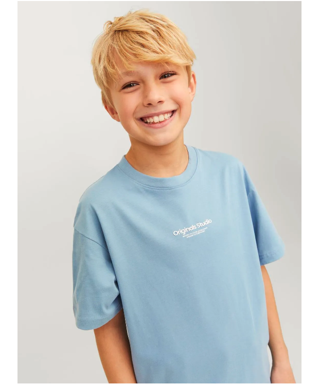 Jack & Jones T-shirt Crew-Neck i Mounatin Spring til drenge billede 8