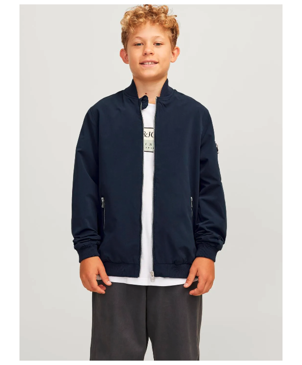 Jack & Jones junior Overgangsjakke i navy til drenge