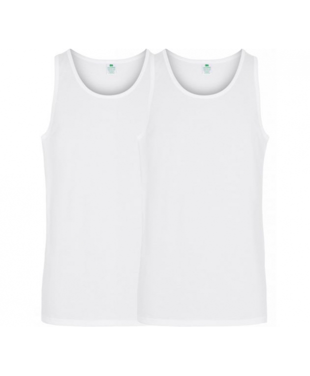 Dovre bomuld singlet 2-pak GOT, undertrøje i hvid.