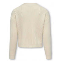 KIDS ONLY strikcardigan i hvid til piger