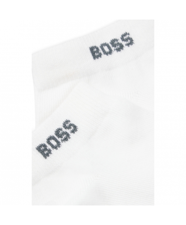 BOSS 5pak ankelstrømper m. logo i hvid til herre