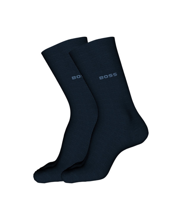 BOSS 2pak Bambusstrømper i navy til herre
