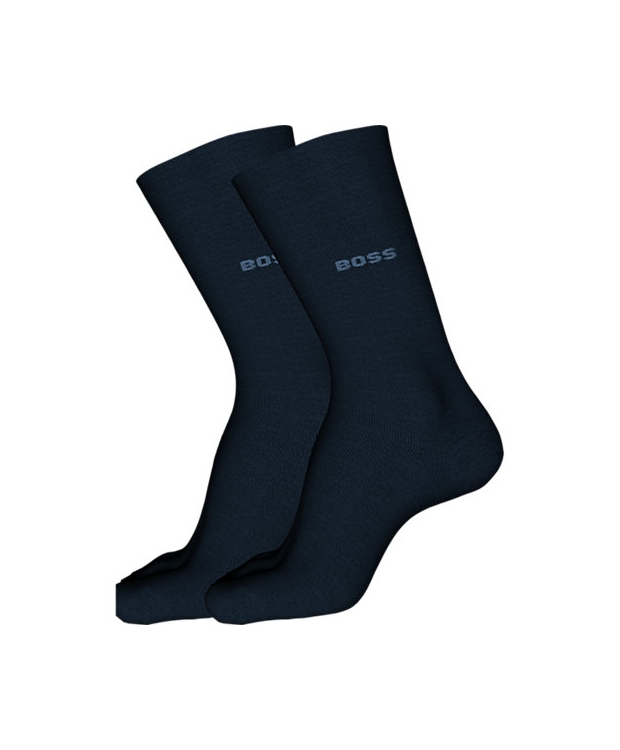 BOSS 2pak Bambusstrømper i navy til herre