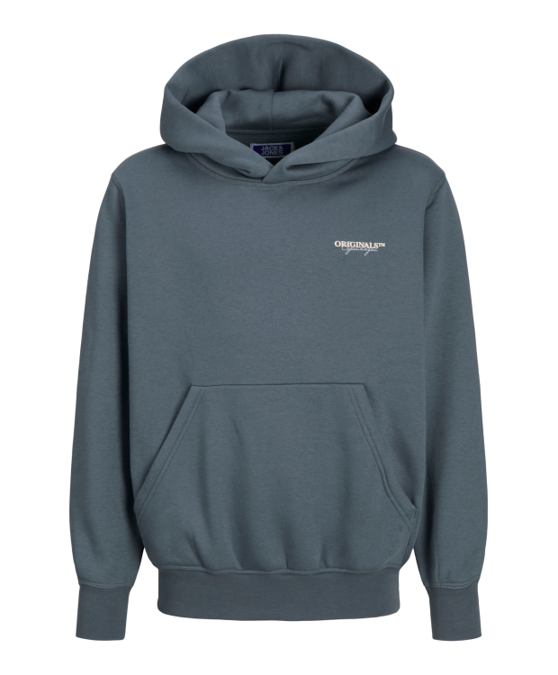 Jack & Jones Junior hoodie i stormy blå til drenge billede 7