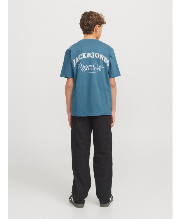 Jack & Jones Junior T-shirt i oceanview blå til drenge