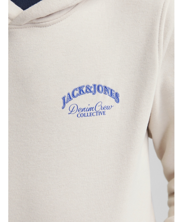 Jack & Jones Junior hoodie i Moonbeam til drenge billede 5
