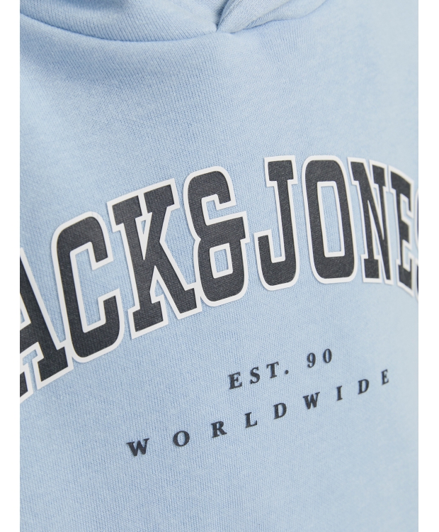 Jack & Jones Junior hoodie i lyseblå til drenge
