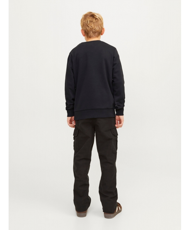 Jack & Jones Junior sweatshirt i sort til drenge billede 4