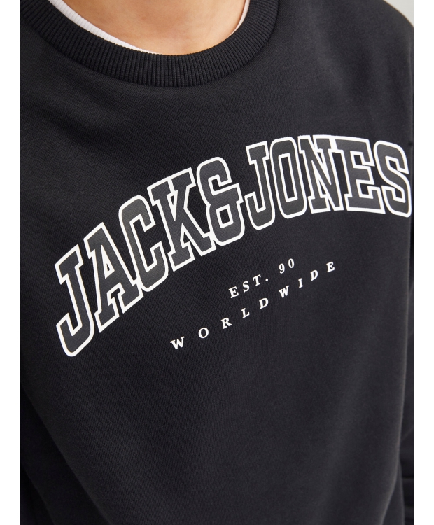 Jack & Jones Junior sweatshirt i sort til drenge billede 3