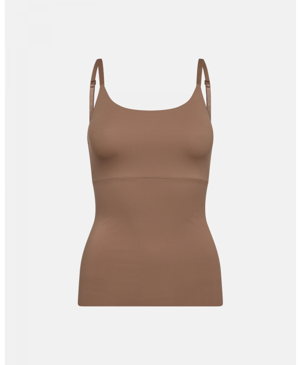 Decoy shapewear top i sandfarvet til kvinder