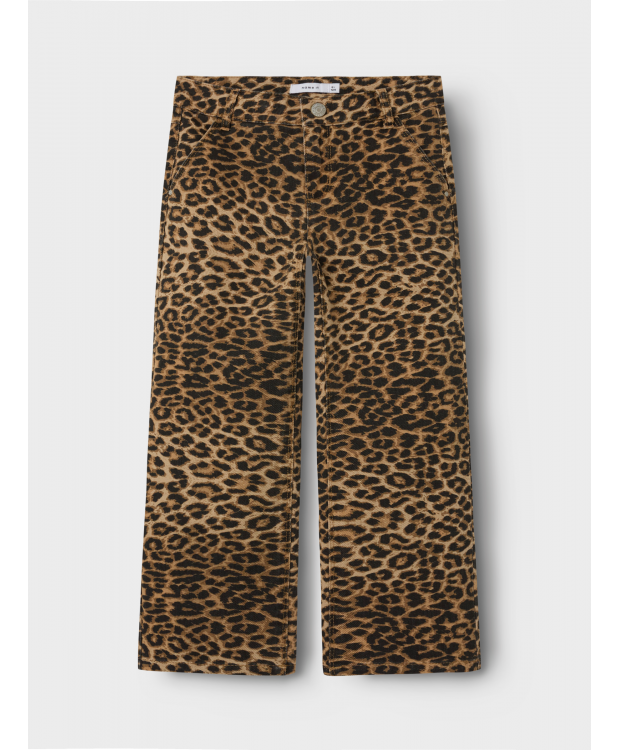 Name It bukser med leopard mønster til piger billede 3