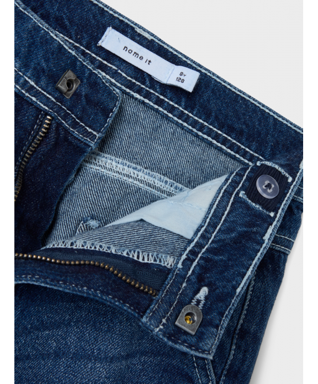 Name It denim bukser i mørkeblå til drenge billede 5