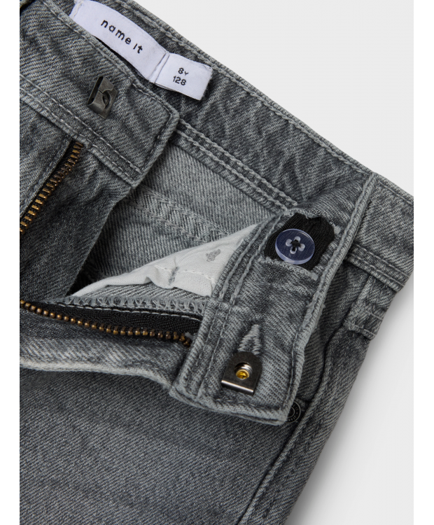 Name It denim bukser i lysegrå til drenge billede 4