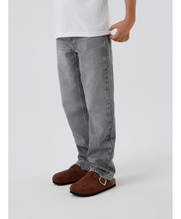 Name It denim bukser i lysegrå til drenge