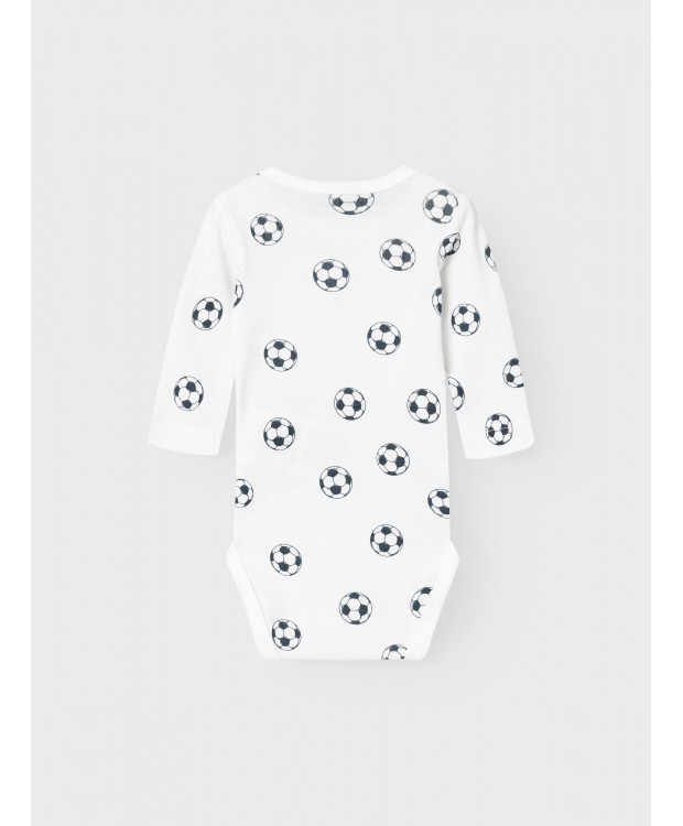 Name It 2pak Bodystocking med fodbolde til baby