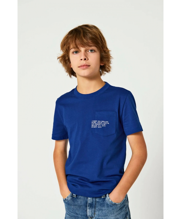 KIDS ONLY KOBMARINUS regular fit t-shirt i marineblå til drenge
