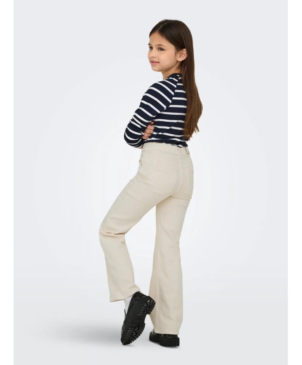 KIDS ONLY KOGJUICY wide fit jeans i hvid til piger