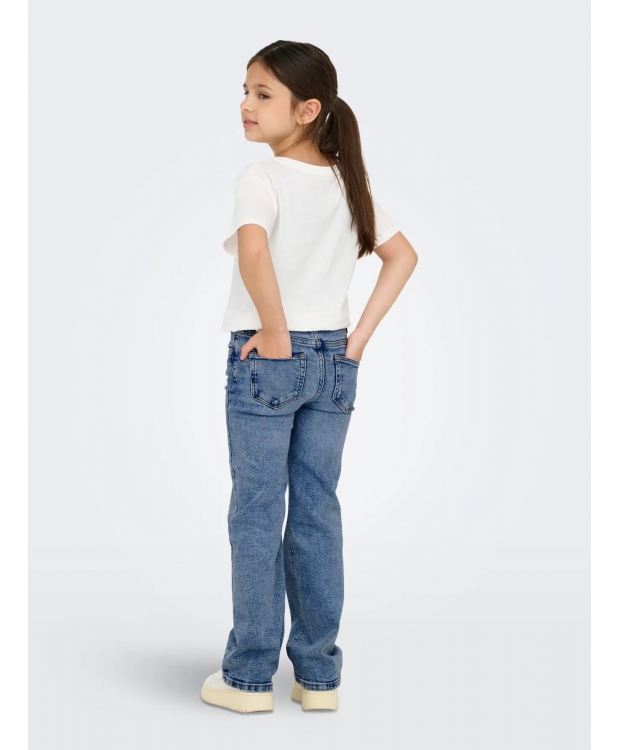 KIDS ONLY KOGJUICY wide fit jeans i lyseblå til piger