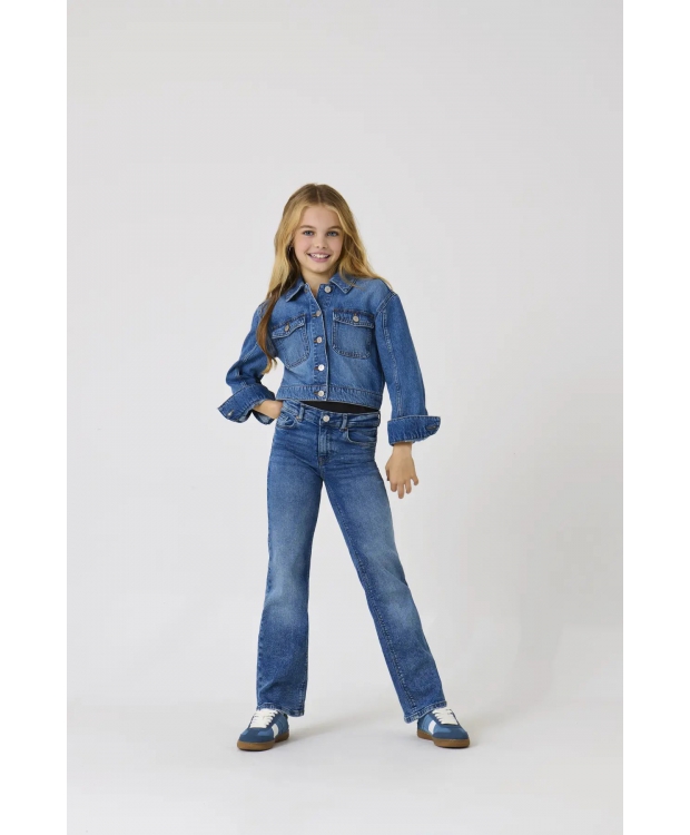 KIDS ONLY KOGJUICY wide fit jeans i blå til piger