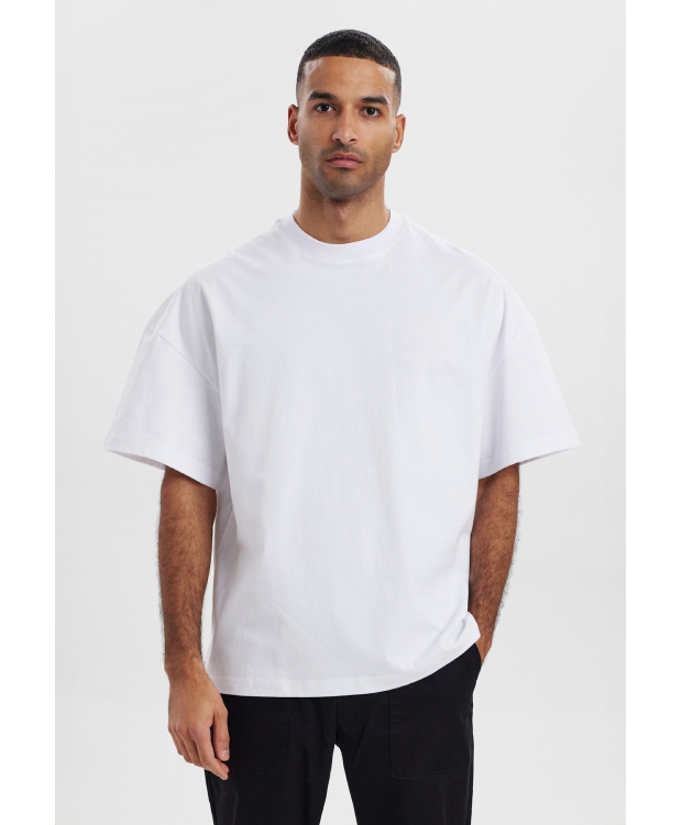 Resteröds t-shirt i hvid til herre | Oversized | billede 3