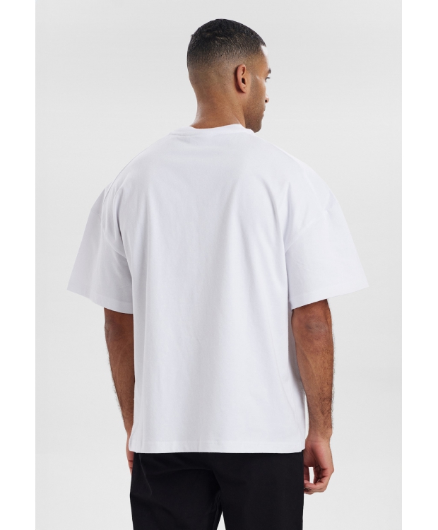 Resteröds t-shirt i hvid til herre | Oversized | billede 4