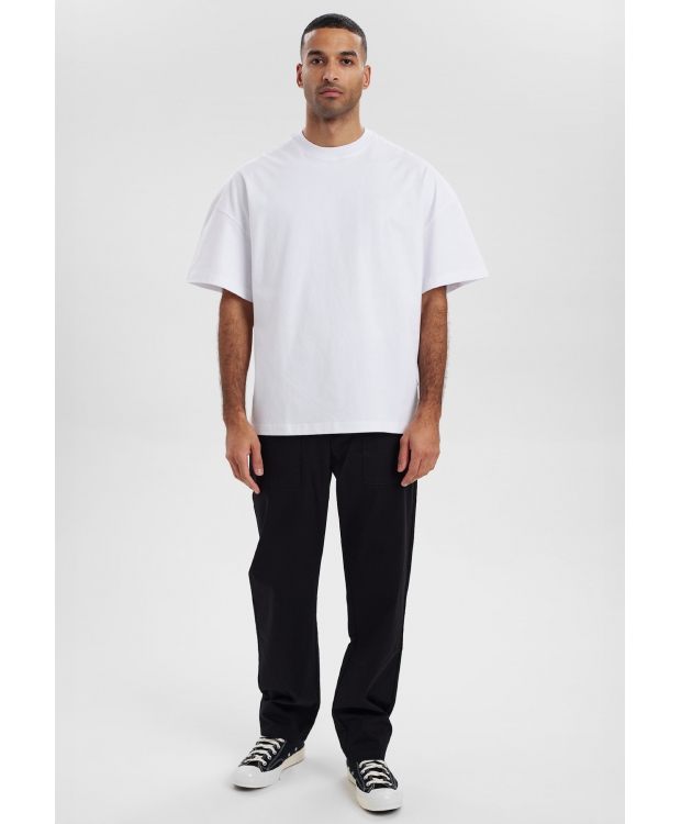 Resteröds t-shirt i hvid til herre | Oversized | billede 5