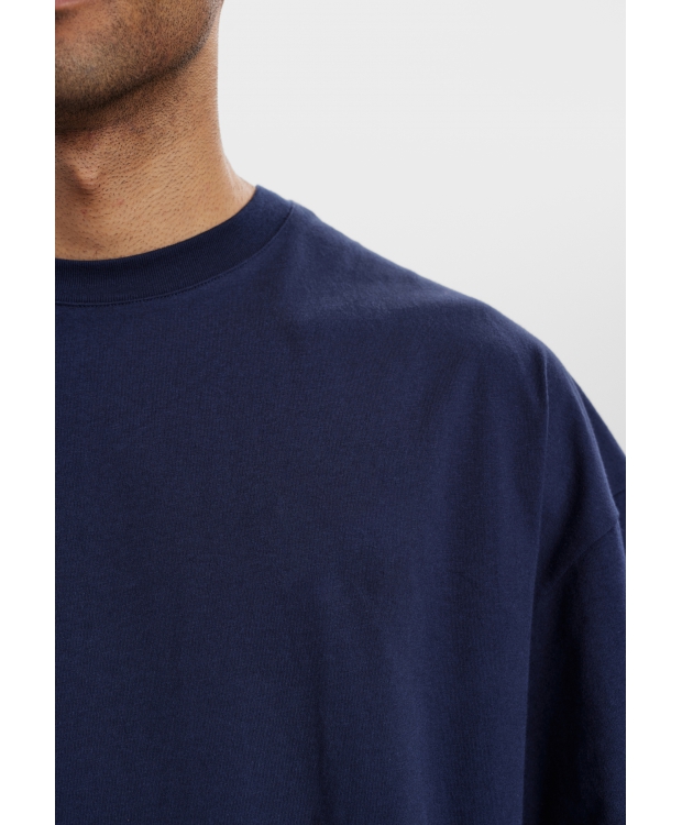 Resteröds t-shirt i navy til herre | Oversized | billede 3