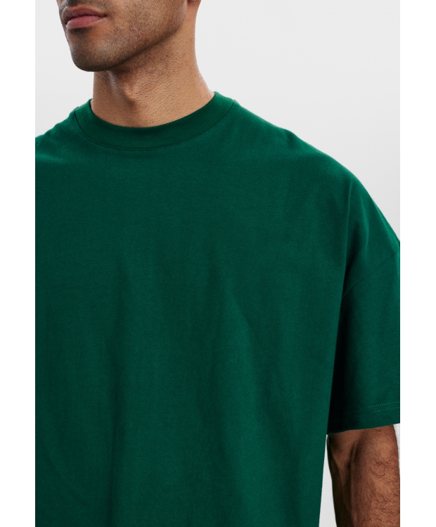 Resteröds t-shirt i grøn til herre | Oversized | billede 4