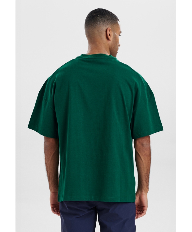 Resteröds t-shirt i grøn til herre | Oversized | billede 6