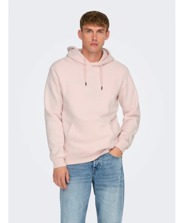 ONLY & SONS Hættetrøje i Barely Pink til herre billede 4