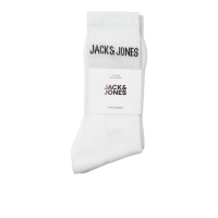 Jack & Jones Junior 5-pak bomulds tennissokker i hvid til drenge