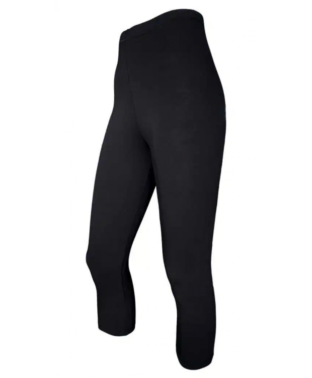 Festival bambus leggins capri 3/4 i sort til kvinder