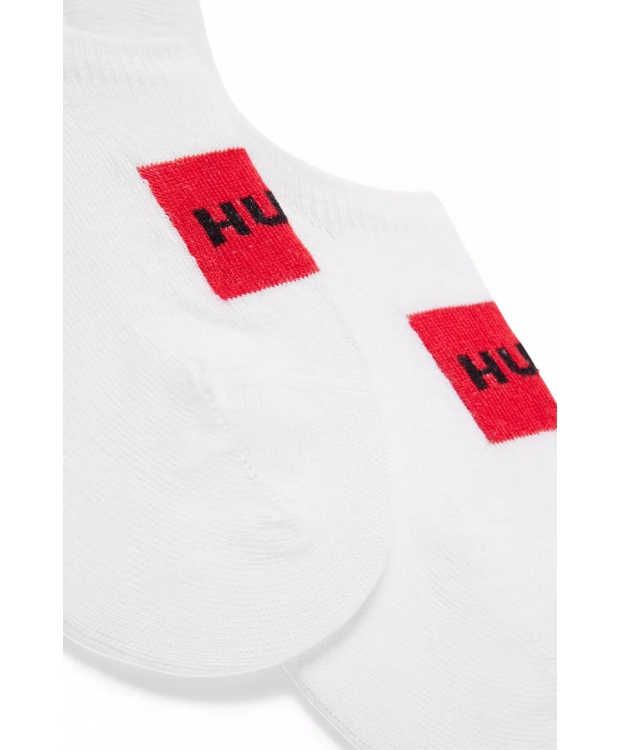 HUGO 2pak footies i hvid m. box logo til kvinder