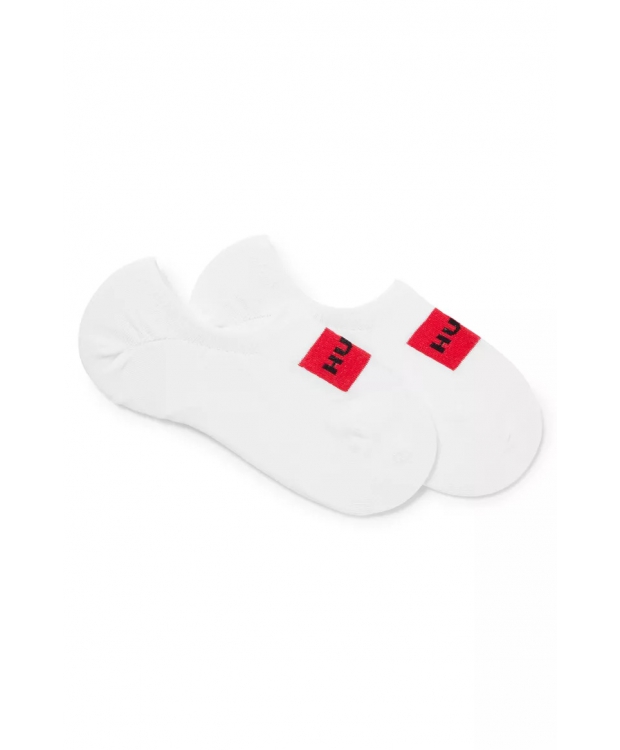 HUGO 2pak footies i hvid m. box logo til kvinder