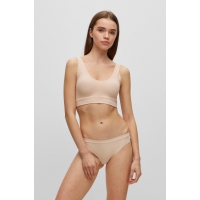 HUGO brief i beige til kvinder | Laserskåret