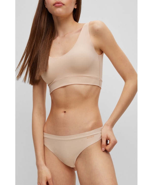 HUGO brief i beige til kvinder | Laserskåret billede 4