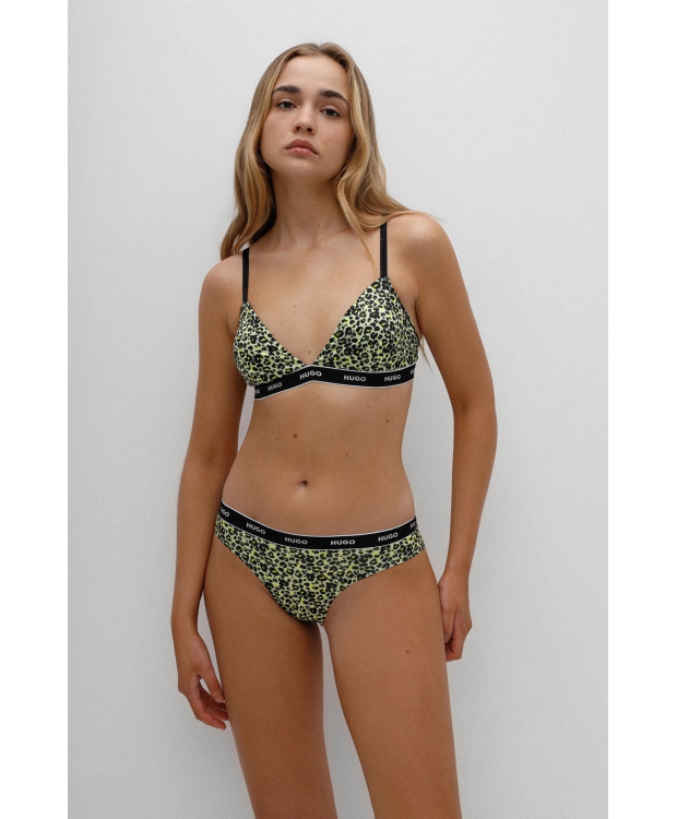 HUGO thong m. leopard print til kvinder