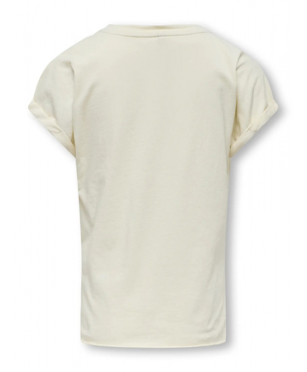 KIDS ONLY Amore t-shirt i cremet hvid til piger