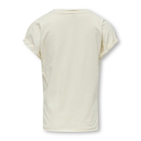 KIDS ONLY Amore t-shirt i cremet hvid til piger