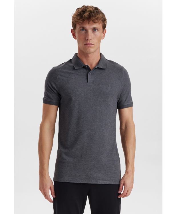 JBS Of Denmark Men polo t-shirt i mørkegrå til herre