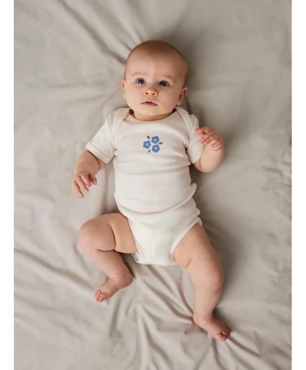 Name It 3pak Bodystocking i lyserød og hvid med blomster til baby billede 3