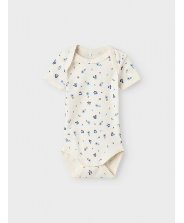 Name It 3pak Bodystocking i lyserød og hvid med blomster til baby billede 5