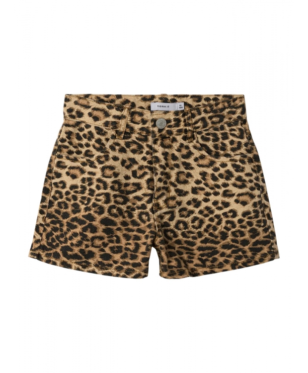 Name It shorts med leopard mønster til piger
