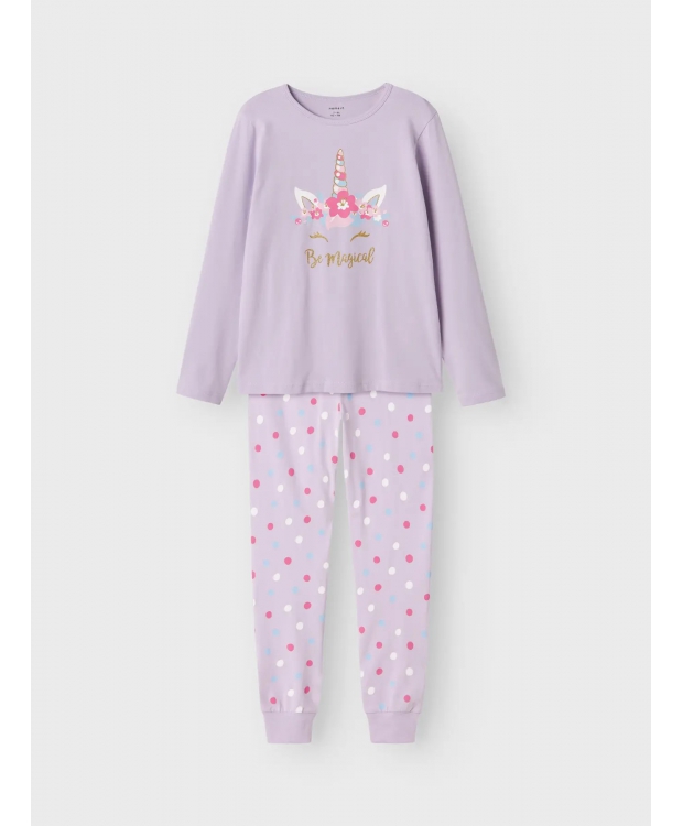 Name It Nattøjsæt "Magical" i lilla til piger billede 3