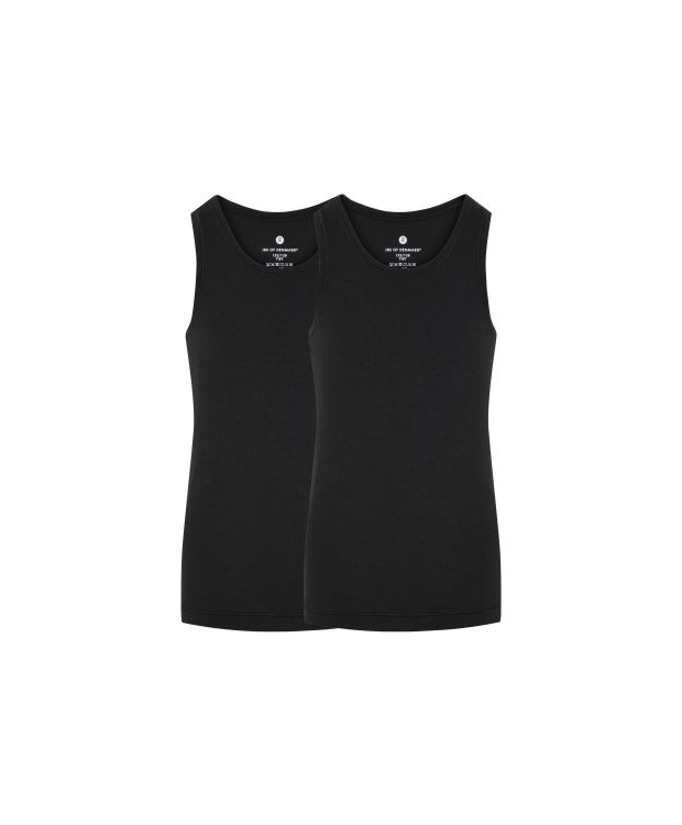 JBS of Denmark 2pak bambus singlet i sort til piger