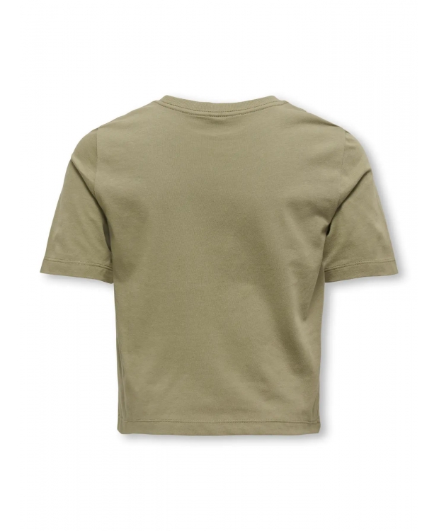 KIDS ONLY top Leo Heart  i army grøn til piger billede 3